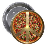 Pizza Peace Sign Button