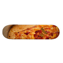 Pizza photo skate board deck