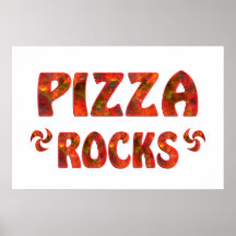 PIZZA ROCKS POSTER