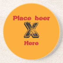 Place beer Here Beverage Coaster