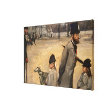 Place de la Concorde, 1875 Canvas Print