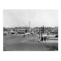 Place de la Concorde, designed in 1757 Postcard