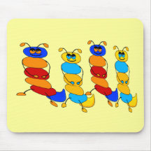 Placemat Kid's Dancing Bugs Mousepad