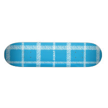 Plaid Aqua Custom Skateboard