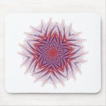 Plaid Fancy USA Star Mousepad