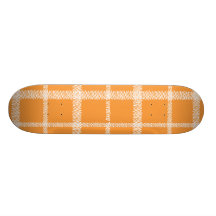 Plaid Orange Custom Skateboard