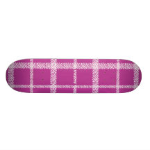 Plaid Purple Skate Deck
