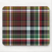 Plaid_RedGreenGold Mousepads