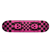 Plaid & Skulls Skateboard