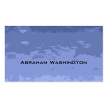 Plain and Simple Business Card  - torn paper Bllue