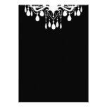 Plain Blank Black Grand Ballroom Invitation