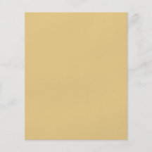 Plain non-metallic Gold Background. Full Color Flyer