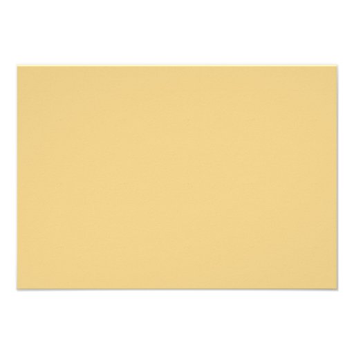 Plain non-metallic Gold Background. Personalized Invitations