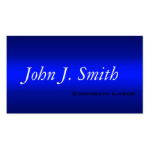 Plain Shades of Blue Professional Business Cards