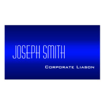 Plain Shades of Blue Professional Business Cards