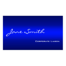 Plain Shades of Blue Professional Business Cards