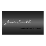 Plain Shades of Grey Professional Business Card