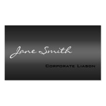 Plain Shades of Grey Professional Business Card