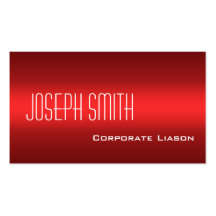 Plain Shades of Red Professional Business Cards