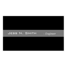 Plain,simple,elegant black business card.