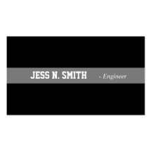 Plain,simple,elegant black business card.