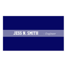 Plain,simple,elegant blue business card.