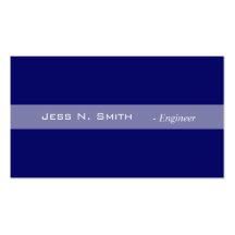 Plain,simple,elegant blue business card.