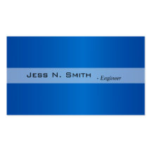 Plain,simple,elegant blue business card.