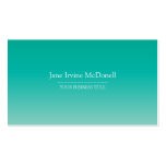 Plain & Simple Gradient Blue Green Business Card
