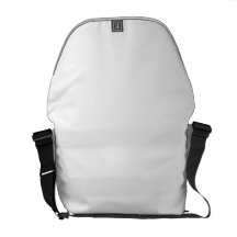 Plain white messenger bag