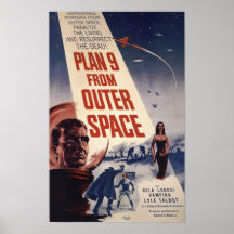 Plan 9 From Outer Space Vintage Movie Poster