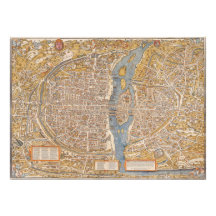 Plan of Paris by Truschet et Hoyau Circa 1550 Photo Print