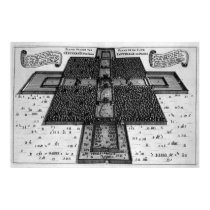 Plan of the Imperial Palace in Peking posters