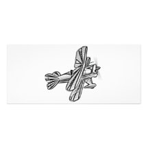 Plane - Avion (01) Cartes Doubles Customisables