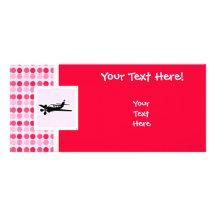 Plane Customised Rack Card