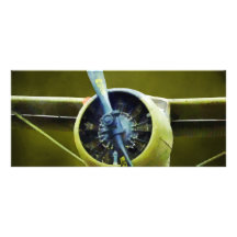 Plane - DeHavilland U-6A Beaver Custom Rack Card