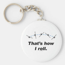 Plane How I Roll Key Chains