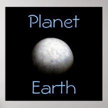 Planet Earth Model Poster