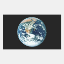 Planet Earth Rectangle Sticker