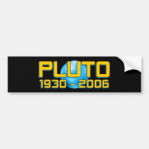 Planet Pluto WTF!? Bumper Stickers