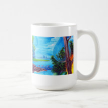 PLANETA  ÁGUA - Leomariano artista plastico Caneca