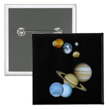 Planetary Montage Pinback Buttons