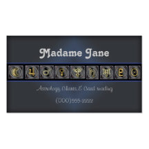 planets and readings business card template