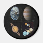 Planets solar system collage refrigerator magnet