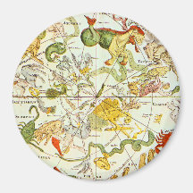 Planisphæri Cœleste 1698 - Astrology Chart #1 Magnets