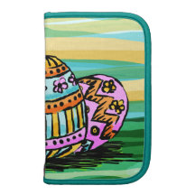 Planner Folio, Painted Easter Eggs