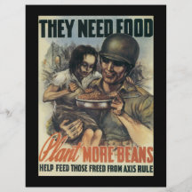 Plant Beans World War 2 Flyer Design