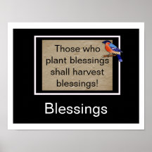 Plant blessings posters