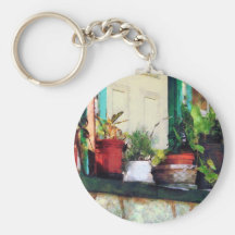 Plants on Porch Keychains