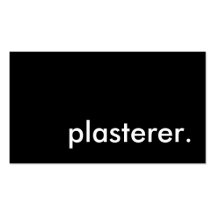 plasterer. business card
